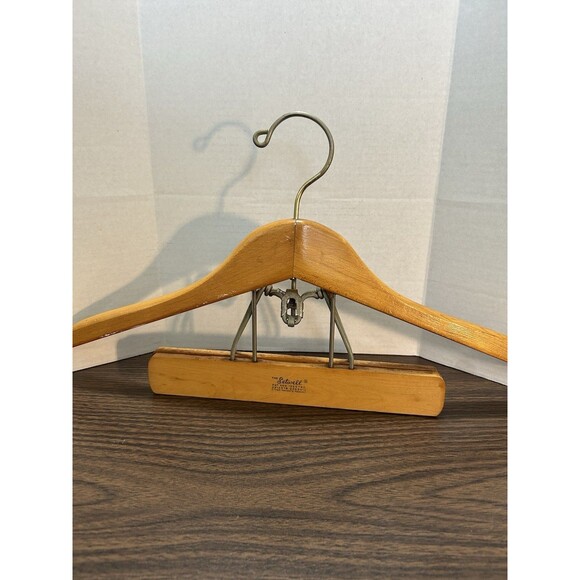 VTG Setwell Wooden Suit Hangers (2) - Picture 1 of 14
